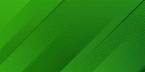 Abstract green sporty background template vector with shiny lines and lights.