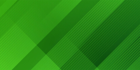Abstract green sporty background template vector with shiny lines and lights.