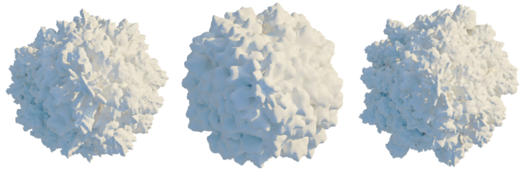 Cryptomeria japonica Elegans Viridis tree plan, top view, cutout, transparent background, isolate, Fluffy cloud formations, perfect for design projects and digital art compositions