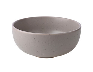 Grey Ceramic Stoneware black Speckled bowl on transparent png