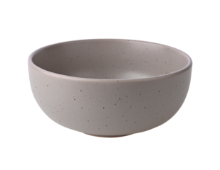 Grey Ceramic Stoneware black Speckled bowl on transparent png