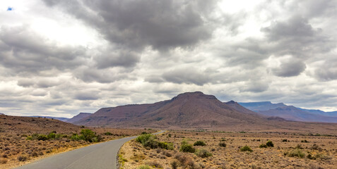 Fototapeta premium View of Arid desert landscape in the Karoo