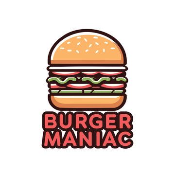 Burger Restaurant Logo Vector Fast Food Branding Icon