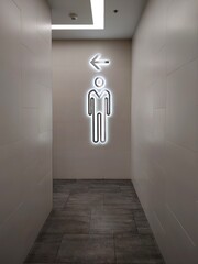 Public toilet and washroom entrance