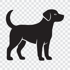Dog Silhouette | Canine Pet Icons, Minimalist Animal Poses & Flat Companion Graphic