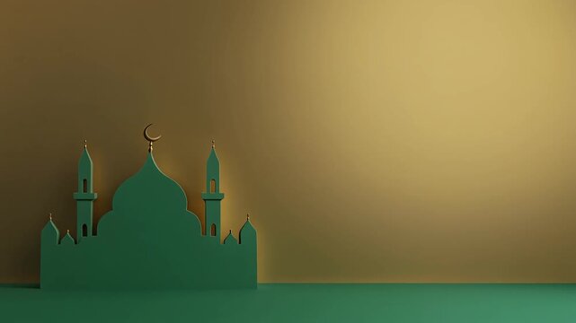Mosque Silhouette Transitions.