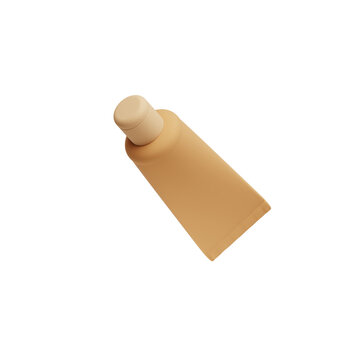 3D Cosmetic Cream Tube &ndash; Skincare Beauty Product Minimal Illustration