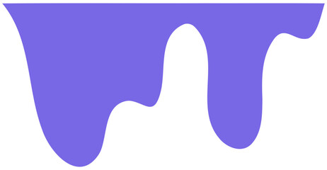 Vibrant purple liquid drips down a surface in an abstract pattern.