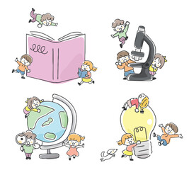 子供の学習イメージイラスト