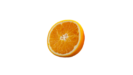 half orange isolated on white background