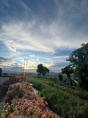Obraz premium sunset in the mountains