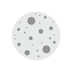 Gray Circle with Various Sized Dots Illustration