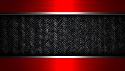 Red Metallic Background with Carbon Fiber Texture.