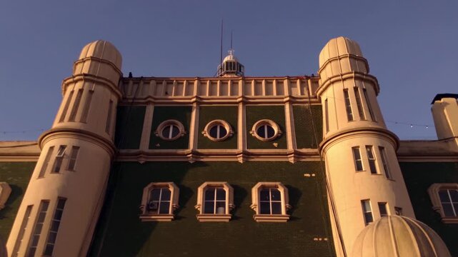 Palacio Barolo Rooftop Cupola and Lantern Tower at Sunset, Buenos Aires, Argentina