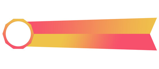 Obraz premium Modern Pink and Gold Lower Third Overlay