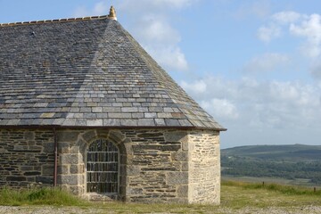 La chapelle Saint-Michel de Brasparts en 2025 dans les monts d'Arr&eacute;e en Bretagne Cornouaille Finist&egrave;re France