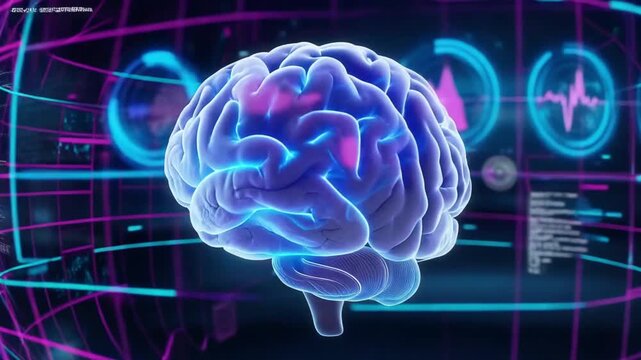 Holographic Brain Inside a Digital Data Sphere Interface