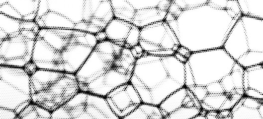 Pixelated bitmap gradient texture. Black and white dither pattern background. Abstract glitchy pattern. 8 bit video game screen wallpaper. Wide raster backdrop. Retro pixel art Illustration