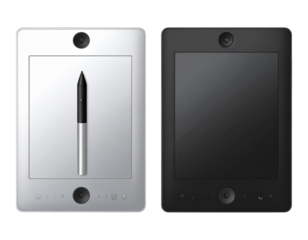 Digital drawing tablet Wacom BY ONE isolated on white background