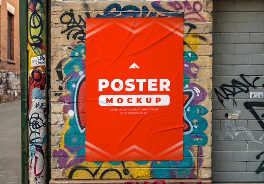 Vertical Poster Mockup for Advertising, Events, and Creative Artwork