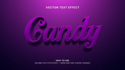 candy editable text effect