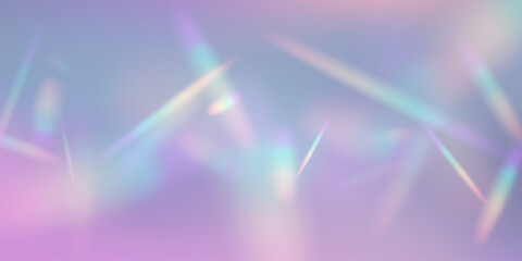 Hologram light background with soft pastel colors creating smooth glowing shapes. Blurred luminous streaks form delicate abstract pattern. Elegant dreamy vector illustration.