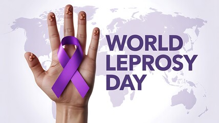 Hand raised for world leprosy day