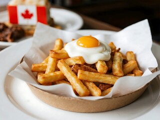 Famous Seasonal and Special Dishes. Poutine Canada