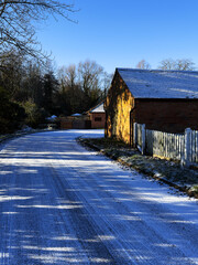 An English Village in the winter
