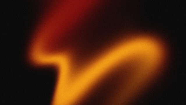 Abstract rough gradient background with flowing orange and black wavy shapes with blur and noise effects.