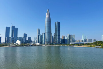 Naklejka premium Shenzhen Urban Architectural Landscape