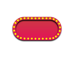 Red shape isolated on transparent background