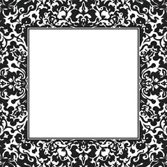 black and white frame with clipping path