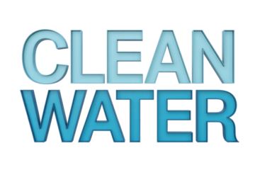 Clean water text effect, environmental concept