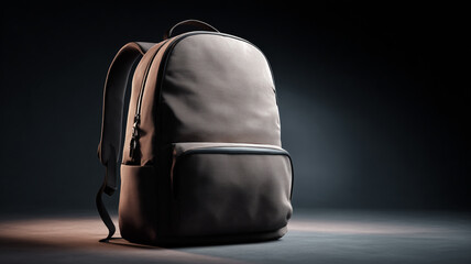 modern backpack isolated on white background