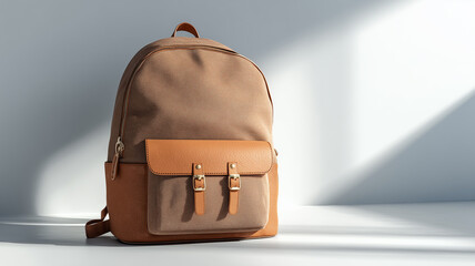 modern backpack isolated on white background