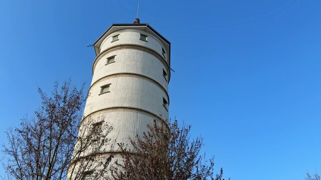 Old water tower in the German town