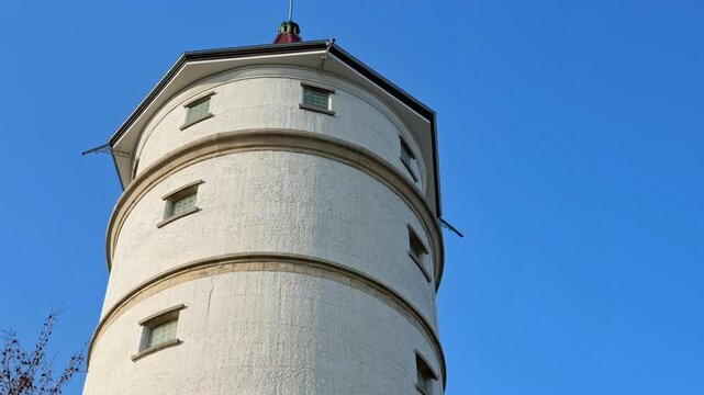 Old water tower in the German town