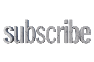 Marble Subscribe Word Design