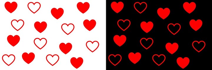 Hearts background 