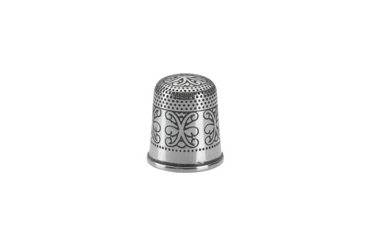 Silver Thimble for Sewing - Powered by Adobe