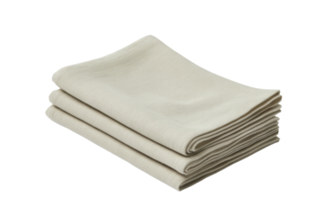 Stack of linen napkins