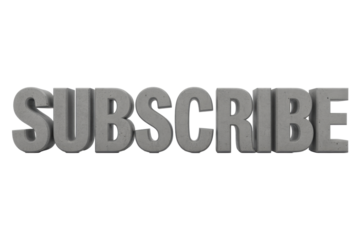 Subscribe text effect