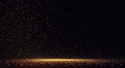 Faint shimmer of reflective light particles scattering across a minimalist, dark background, providing a subtle, ethereal texture ,dark ,delicate ,ether