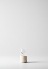 Highlighting design simplicity and purity by isolating the object completely against a vibrant, expansive white backdrop ,digital ,emphasis ,space