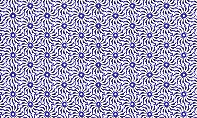 Naklejka premium Blue and white abstract geometric pattern background design