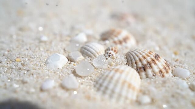 Collecting seashells on the beach coastal shoreline photography natural environment close-up perspective