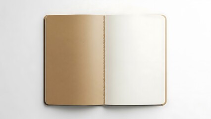 Blank notebook page ready for thoughts and ideas illustration
