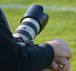 le photographe de sport et son mat&eacute;riel