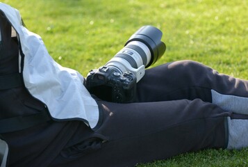 le photographe de sport et son mat&eacute;riel
